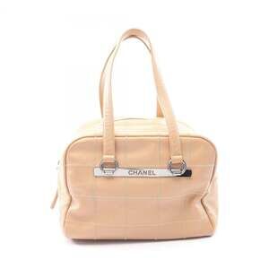 CHANEL Cream Leather Tote Bag